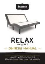 Preview for 1 page of The bedboss RELAX 404 Series Owner'S Manual