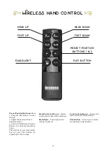 Preview for 6 page of The bedboss RELAX 404 Series Owner'S Manual