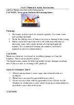 Preview for 8 page of The Bio Flame Burner Series User Manual  & Safety Instructions