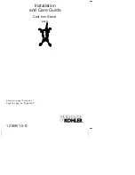 Preview for 1 page of THE BOLD LOOK OF KOHLER 1218951-2-B Installation And Care Manual