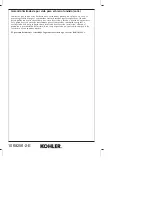 Preview for 12 page of THE BOLD LOOK OF KOHLER K-14176 Installation And Care Manual