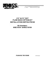 Preview for 1 page of The boss MSC18181 Installation Instructions