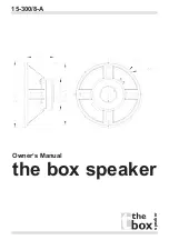 The box 15-300/8-A Owner'S Manual preview