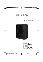 Preview for 1 page of The box PA 18 ECO User Manual