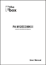 The box PA M12ECOMKII User Manual preview