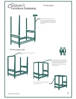 Preview for 5 page of The Children's Furniture Company Georgia 4 Poster Bed Instructions Manual