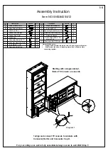 The Classy Home WAS 405 Assembly Instruction Manual предпросмотр