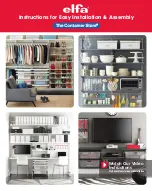 Preview for 1 page of The Container Store Elfa Instructions For Easy Installation & Assembly