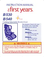 Предварительный просмотр 2 страницы The First Years B530 Instruction Manual