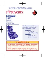 The First Years Compass 530C Instruction Manual preview