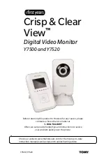 Предварительный просмотр 1 страницы The First Years crisp & clear view Y7500 User Manual