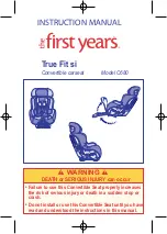 The First Years True Fit si C680 Instruction Manual preview