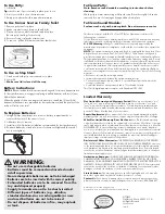 Preview for 2 page of The First Years Y9943 Instruction Manual