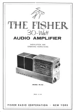 Preview for 1 page of The Fisher 80-AZ Installation And Operating Instructions Manual