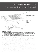 Preview for 3 page of The Flying Culinary Circus FCC BBQ FCC-EG-211000 Manual