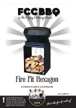 Preview for 1 page of The Flying Culinary Circus FCC BBQ Fire Pit Hexagon Instructions, Manual, Maintenance