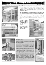 Preview for 2 page of The Greenhouse People Silverline Tips & Techniques