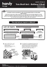 Preview for 1 page of The Handy 01694 Quick Start Manual