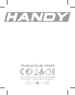 Preview for 12 page of The Handy 10368 Manual