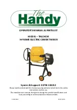 The Handy 193821002 Operator'S Manual & Parts List preview