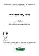 Preview for 25 page of The Handy 193821002 Operator'S Manual & Parts List