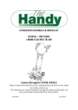 The Handy 193855001 Operators Manual And Parts Lists preview