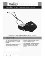 The Handy Hand Push Roller Mower Instructions For Use Manual preview