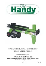 Preview for 1 page of The Handy THLS-C Operator'S Manual And Parts List