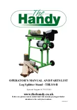 Preview for 1 page of The Handy THLSS-B Operator'S Manual And Parts List