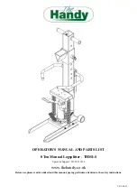 Preview for 1 page of The Handy THMLS Operator'S Manual And Parts List