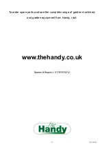 Preview for 12 page of The Handy THMLS Operator'S Manual And Parts List