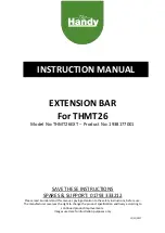 The Handy THMT26EXT Instruction Manual preview