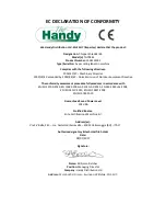 Предварительный просмотр 19 страницы The Handy THPDS65 Instruction Manual