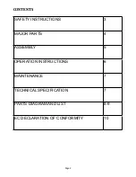 Preview for 2 page of The Handy THSS Operators Manual And Parts Lists