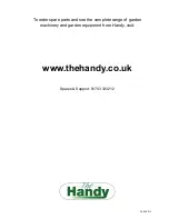 Preview for 20 page of The Handy THSSALT Operator'S Manual And Parts List