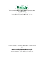 Предварительный просмотр 16 страницы The Handy THWB90 Operator'S Manual And Parts List