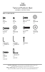 Preview for 2 page of THE INSIDE Tailored Platform Bed Assembly Instructions Manual