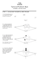 Preview for 3 page of THE INSIDE Tailored Platform Bed Assembly Instructions Manual