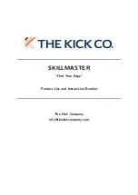 Preview for 1 page of The Kick Company SKILLMASTER Instruction Booklet