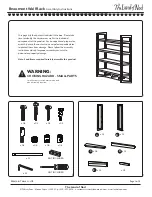 The Land of Nod Beaumont Wall Rack Assembly Instructions preview