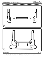 Preview for 2 page of The Land of Nod Cambridge Play Table Assembly Instructions