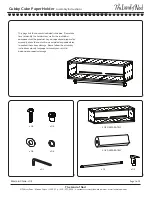 The Land of Nod Cubby Cube Paper Holder Assembly Instructions preview