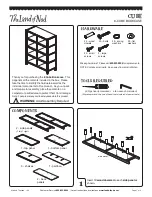 The Land of Nod Cube 8-cube Bookcase Assembly Instructions preview