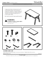 The Land of Nod Division Desk Assembly Instructions preview