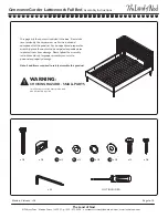 Preview for 2 page of The Land of Nod Genevieve Gorder Latticework Full Bed Assembly Instructions Manual