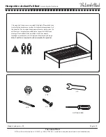 Preview for 2 page of The Land of Nod Hampshire Arched Full Bed Assembly Instructions Manual