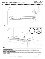 Preview for 5 page of The Land of Nod Hampshire Arched Twin Bed Assembly Instructions