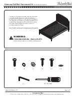 Preview for 2 page of The Land of Nod Harmony Full Bed Conversion Kit Assembly Instructions Manual