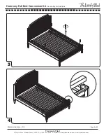 Preview for 5 page of The Land of Nod Harmony Full Bed Conversion Kit Assembly Instructions Manual