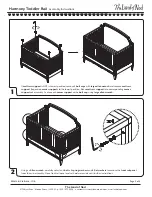 Предварительный просмотр 2 страницы The Land of Nod Harmony Toddler Rail Assembly Instructions